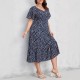 Printed dress elegant office orange loose waist pullover dress printed loose waist bohemian midi dress Printed dress elegant office orange loose waist pullover dress printed loose waist bohemian midi dress