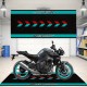 New Amazon cross-border crystal velvet floor mats for home basements, stain-resistant, wear-resistant, and easy-care motorcycle display mats