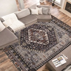 TEMU cross-border Nordic Persian printed carpets for living room decoration, non-slip, stain-resistant sofa and coffee table blankets.