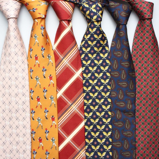 New 9cm Korean-style men's ties, exquisitely printed polyester ties Wholesale business casual fashion suits and ties