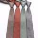 New 6cm formal business men's ties, professional groom's solid color hand-tied ties for weddings, suit accessories