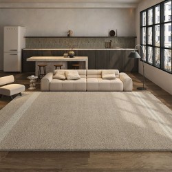 Simple vintage-style imitation cashmere living room carpet, hotel/B&B wall-to-wall rug, home bedroom bedside rug