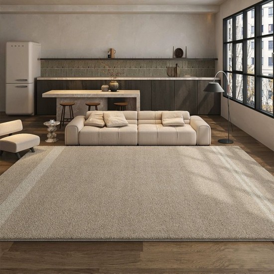 Simple vintage-style imitation cashmere living room carpet, hotel/B&B wall-to-wall rug, home bedroom bedside rug Simple vintage-style imitation cashmere living room carpet, hotel/B&B wall-to-wall rug, home bedroom bedside rug
