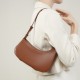 Niche Genuine Leather Design Kendall Jenner's Half Moon Bag, 2025 New Minimalist Single Shoulder Underarm Handbag