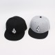 Volcom baseball cap, diamond-embroidered trendy cap, personalized flat-brim hip-hop sun hat, fashionable street dance hat.