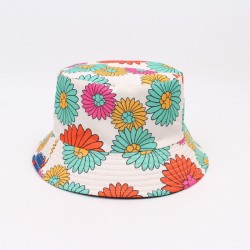 Versatile solid-color bucket hat, logo-printable, group activity sun hat, travel sun hat for women.