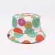 Versatile solid-color bucket hat, logo-printable, group activity sun hat, travel sun hat for women.