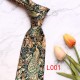 Leier, in stock, men's printed tie, peacock floral tie, Korean-style paisley pattern wedding groom tie manufacturer