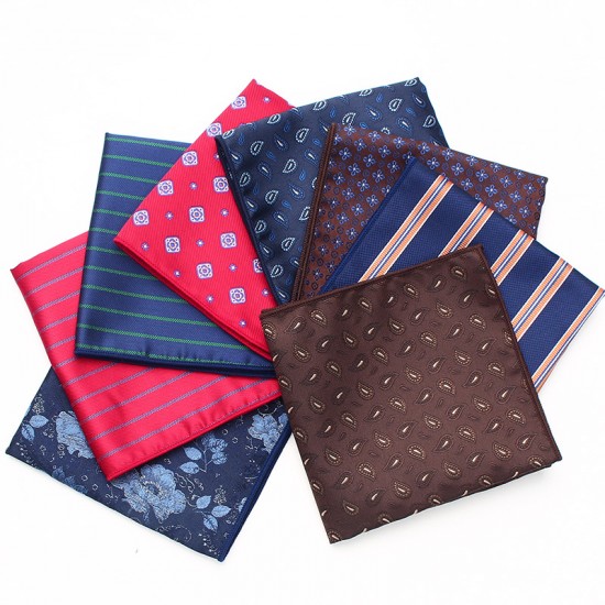 Men's business wedding suit pocket squares, patterned chest scarves, handkerchiefs, and small square handkerchiefs, also available for wholesale suit accessories