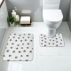 Cross-border modern minimalist diatom mud floor mat, absorbent and stain-resistant bathroom, U-shaped two-piece toilet mat set available for delivery.