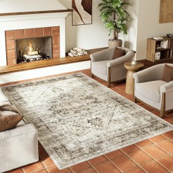 Cross-border vintage distressed Persian-style carpets, non-slip cooling mats for the bedroom balcony, stain-resistant and wear-resistant decorative mats for the living room.