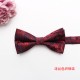 Burgundy paisley cashew pattern square bow tie gift set, two-piece men's business and fashionable wedding bow tie set. Burgundy paisley cashew pattern square bow tie gift set, two-piece men's business and fashionable wedding bow tie set.