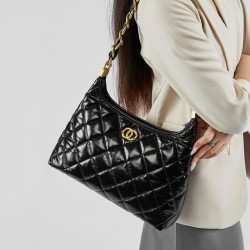 Summer New Fashion, Contrast Color Women's Bag, a Niche Design, Straw and Leather Large-Capacity Commuter Tote Bag for Foreign Trade