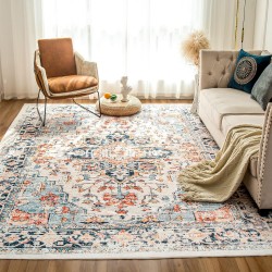Cross-border Bohemian living room carpet, hotel and homestay patio, outdoor Persian floor mat, bedroom bedside rug