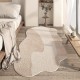 Simple, uniquely shaped imitation cashmere autumn/winter cool-proof, stain-resistant bedside blanket, bedroom thickened decorative non-slip carpet available for dropshipping