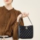 New commuter chain bag, small square bucket bag, genuine leather Chanel-style shoulder bag, luxurious crossbody bag