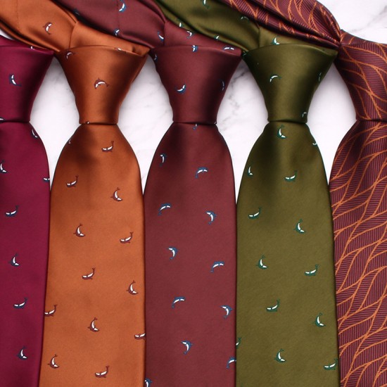 Lei'er men's 8cm business formal polyester tie, floral tie. Men's wedding casual ties in stock