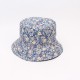 Spring/Summer flower sunflower bucket hat, outdoor sun protection, reversible bucket hat, fresh style Spring/Summer flower sunflower bucket hat, outdoor sun protection, reversible bucket hat, fresh style