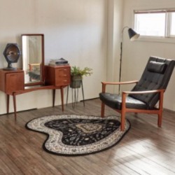 Cross-border shaped Persian floor mats, hot-selling living room decorative mats, sofa anti-slip blankets, bedroom bedside blankets for wholesale