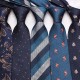 Leier's new blue business ties, 8cm polyester casual suit jacquard ties, personalized ties, available from manufacturers.