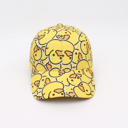 Foreign floral digitally printed baseball cap, outdoor sun protection and sun protection hat, versatile couple's curved brim sun hat.
