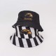 Overseas outdoor sun protection sun hat, versatile trendy hiking and fishing bucket hat, foldable denim round-brimmed hat.
