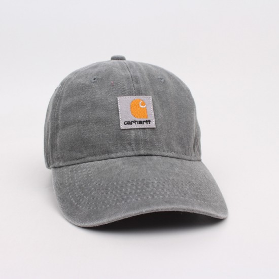 Fashionable, washed and distressed baseball caps from overseas, versatile, face-flattering, sun-protective soft-top baseball caps for couples.