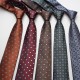 2025 new tie wholesale men's patterned business casual retro formal wear 8cm striped tie.