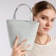 2025 niche new genuine leather basket shoulder and crossbody bag, Korean niche design, fashionable and versatile bucket bag