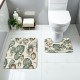 Cross-border modern minimalist diatom mud floor mat, absorbent and stain-resistant bathroom, U-shaped two-piece toilet mat set available for delivery.