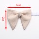 2025 New Korean-Style Polyester Diamond-Encrusted Women's Bow Ties, Banquet Hosting Performance Bow Ties, Imitation Linen Bow Tie Accessories