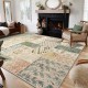Amazon cross-border patchwork crystal velvet living room decorative cooling carpet, bedroom non-slip bedside blanket, in stock and available for dispatch