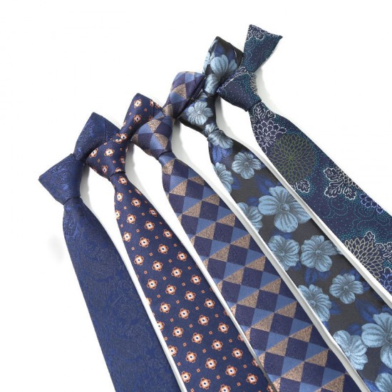 Lei'er new blue series 8cm polyester business suit jacquard ties, bulk tie manufacturers in stock