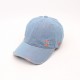 Spring and summer denim distressed and ripped baseball hats, versatile casual curved brim baseball hats, 1999 letter embroidered baseball caps
