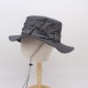 Western cowboy-style hiking bucket hat, outdoor mountaineering and fishing sun hat, trendy wide-brimmed bucket hat.