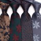 Lei'er polyester floral ties. Classic men's 8cm business casual wedding dinner ties, ready-to-stock wholesale.