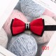 Lei'er men's wedding dress photoshoot bow tie, Chinese-style stylish, burgundy, navy blue, metal diamond bow tie.