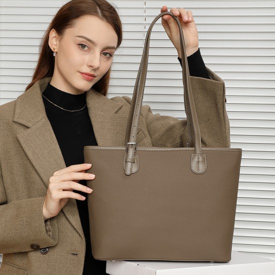 Large Capacity Genuine Leather Tote Bag, 2025 Spring/Summer New Style, High-End Niche Shoulder Bag, Fashionable and Versatile Bucket Bag Large Capacity Genuine Leather Tote Bag, 2025 Spring/Summer New Style, High-End Niche Shoulder Bag, Fashionable and Versatile Bucket Bag