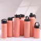 304 stainless steel thermos, double-walled vacuum space bottle, outdoor sports travel bottle, handle and hiking kettle wholesale