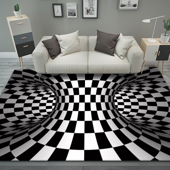 Cross-border carpets, living room sofa rugs, 3D vortex wall-to-wall carpets, creative three-dimensional floor mats available for shipping