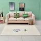 Simple solid color coral fleece rug, Nordic style living room coffee table mat, fresh and stylish, home bedside blanket, soft pet mat.