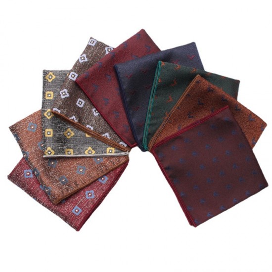 Lei'er men's wedding polyester silk square handkerchief, suit pocket square, multi-colored suit square, chest scarf, factory wholesale Lei'er men's wedding polyester silk square handkerchief, suit pocket square, multi-colored suit square, chest scarf, factory wholesale