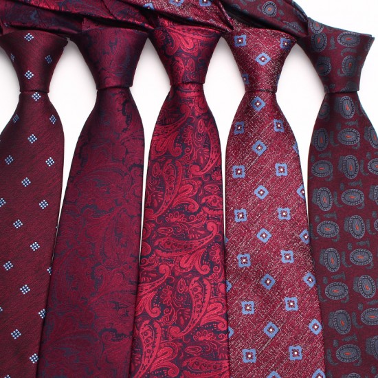 Burnous retro ties for men, grooms, weddings, and weddings. Yarn-dyed polyester business tie manufacturer.