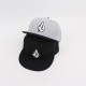 Volcom baseball cap, diamond-embroidered trendy cap, personalized flat-brim hip-hop sun hat, fashionable street dance hat.