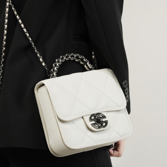 Strict commuter handbag, 2025 new cowhide underarm bag, niche shoulder crossbody small square bag
