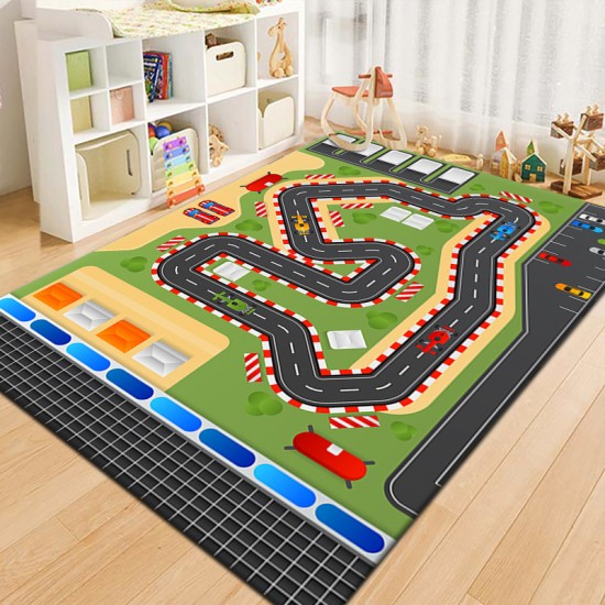 Creative cartoon educational, stain-resistant, and easy-care children's room carpet, car play mat, soundproof and cooling mat (shipping available) Creative cartoon educational, stain-resistant, and easy-care children's room carpet, car play mat, soundproof and cooling mat (shipping available)