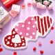 Cross-border Valentine's Day shaped faux cashmere floor mat, non-slip entrance bathroom doormat, easy-care bathroom doormat.