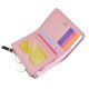 Wallet - women's long style, zipper wallet, simple money clip, large capacity, hand-held, rosewood pattern soft leather case, mobile phone bag