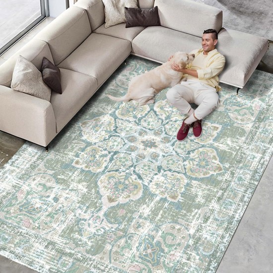 Cross-border Bohemian living room rug, retro Persian ethnic carpet mat, bedroom sofa coffee table rug Cross-border Bohemian living room rug, retro Persian ethnic carpet mat, bedroom sofa coffee table rug