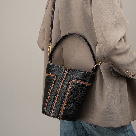Tote bag, 2022 new large capacity, commuter genuine leather, spring and summer, high-end soft cowhide